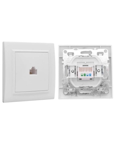 Минск Розетка RJ-45 1-местная СП (ERK01-035-10). Розетка RJ-45 1-местная СП. EKF в Миассе