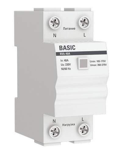 RVb-40A Basic (rvb-40a). Реле напряжения. EKF в Миассе