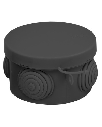 КМР-040-038 с крышкой (65х40) чёрная IP54 (plc-kmr-040-038-b). Коробка распределительная. EKF в Миассе