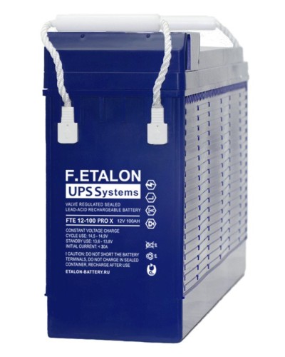 F.ETALON FTE 12-100 PRO X. Аккумулятор герметичный свинцово-кислотный. ETALON в Миассе