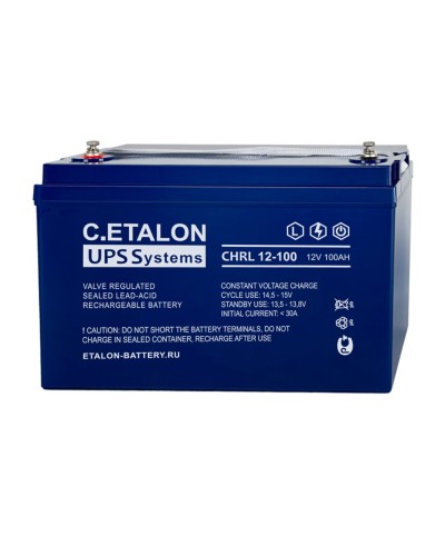 C.ETALON CHRL 12-100. Аккумулятор герметичный свинцово-кислотный. ETALON в Миассе