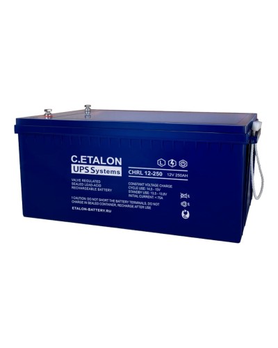 C.ETALON CHRL 12-250. Аккумулятор герметичный свинцово-кислотный. ETALON в Миассе