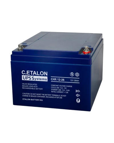 C.ETALON CHR 12-26. Аккумулятор герметичный свинцово-кислотный. ETALON в Миассе