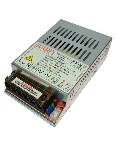 50W/12-24V/120AL. Импульсный блок питания. FARADAY в Миассе