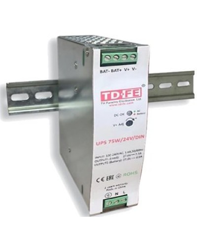 UPS 75W/24V/DIN. Блок бесперебойного питания. FARADAY в Миассе