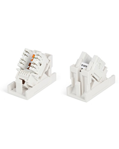 SIP2K-C6-M45-22.5. Вставка 45x22,5 с наклонным модулем RJ-45 категории 6. Hyperline в Миассе