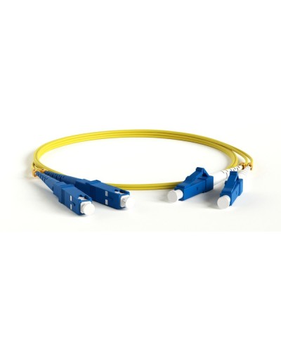 FC-D2-9-LC/AR-SC/AR-H-2M-LSZH-YL. Патч-корд волоконно-оптический LC-SC. Hyperline в Миассе