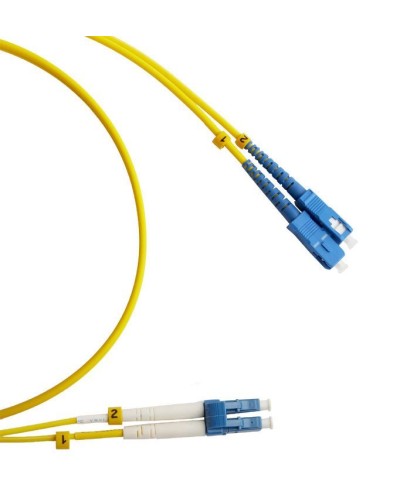 FC-D2-9-LC/UR-SC/UR-H-3M-LSZH-YL. Патч-корд волоконно-оптический LC/UPC-SC/UPC. Hyperline в Миассе