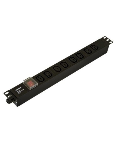 SHE19-8IEC-S-CB. Блок розеток 19. Hyperline в Миассе