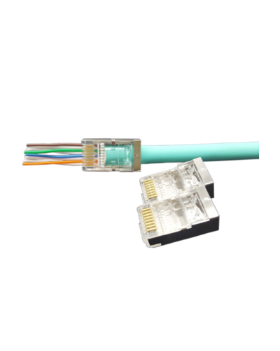 PLEZ-8P8C-U-C6-SH-100 (100 шт). Разъем RJ-45. Hyperline в Миассе