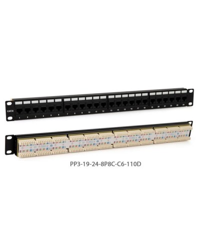 PP3-19-24-8P8C-C6-110D. Патч-панель 19. Hyperline в Миассе