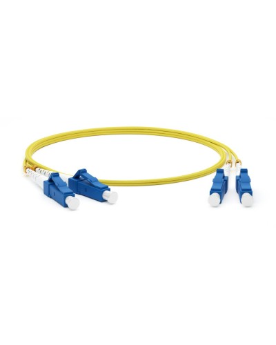 FC-D2-9-LC/UR-LC/UR-H-20M-LSZH-YL. Патч-корд волоконно-оптический одномодовый. Hyperline в Миассе