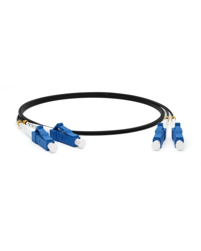 FC-D2-9-LC/UR-LC/UR-H-25M-LSZH-BK. Патч-корд волоконно-оптический одномодовый. Hyperline в Миассе