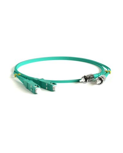 FC-D2-503-SC/PR-ST/PR-H-3M-LSZH-AQ. Патч-корд волоконно-оптический многомодовый. Hyperline в Миассе