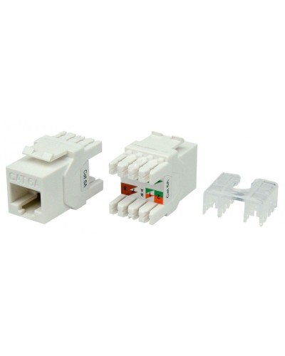 KJ8-8P8C-C6A-180-WH. Вставка Keystone Jack RJ-45. Hyperline в Миассе