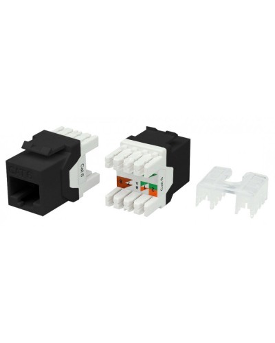 KJ8-8P8C-C6-180-BK. Вставка Keystone Jack RJ-45. Hyperline в Миассе
