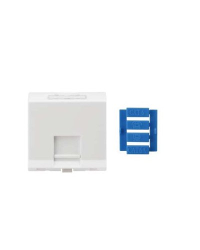 SIP3A-1K-M45-45. Вставка угловая 45x45 для 1 модуля Кeystone Jack, со шторками. Hyperline в Миассе