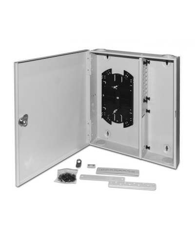 FO-WBX-4xSLT-W140H42-32UN-GY. Кросс оптический настенный. Hyperline в Миассе
