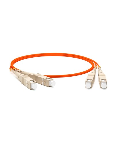FC-D2-62-SC/PR-SC/PR-H-2M-LSZH-OR. Патч-корд волоконно-оптический многомодовый. Hyperline в Миассе