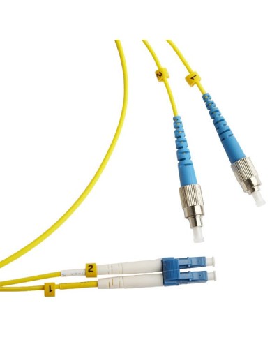 FC-D2-9-FC/UR-LC/UR-H-3M-LSZH-YL. Патч-корд волоконно-оптический FC/UPC-LC/UPC. Hyperline в Миассе