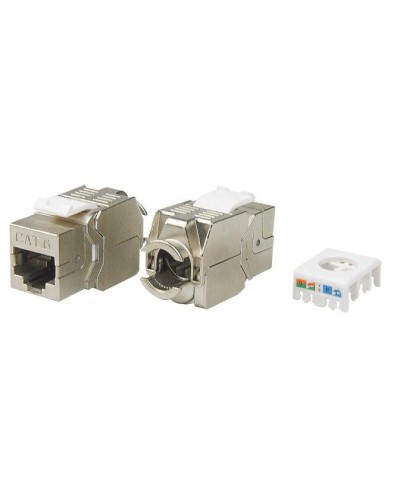 KJ8-8P8C-C6-180-TLS-SH-F-WH. Вставка Keystone Jack RJ-45. Hyperline в Миассе