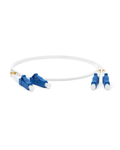 FC-D2-9A1-LC/UR-LC/UR-H-2M-LSZH-WH. Патч-корд волоконно-оптический одномодовый. Hyperline в Миассе