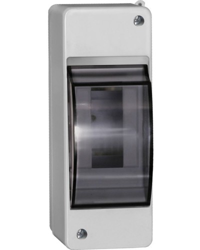 Корпус пластиковый КМПн 2/2 IP30 белый KREPTA 3 (MKP42-N-02-30-20). Щиток модульный с прозрачной дверцей, настенный. IEK в Миассе