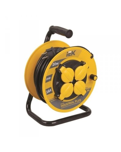 УК50 4 места, 50м (WKP15-16-04-50-44). Удлинитель на катушке Industrial plus. IEK в Миассе