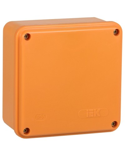 Коробка распаячная огнестойкая ПС 100х100х50 6P 4мм² IP44 гладкие стенки (UKF20-100-100-050-6-4-09). Коробка распаячная огнестойкая безгалогенная (HF). IEK в Миассе