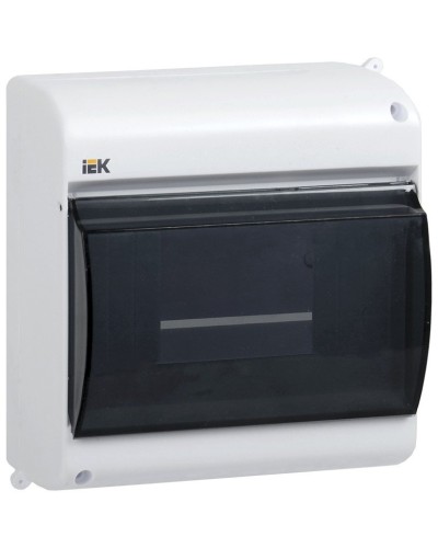 Корпус пластиковый КМПн 2/6 IP30 белый KREPTA 3 (MKP42-N-06-30-09). Щиток модульный с прозрачной дверцей, настенный. IEK в Миассе