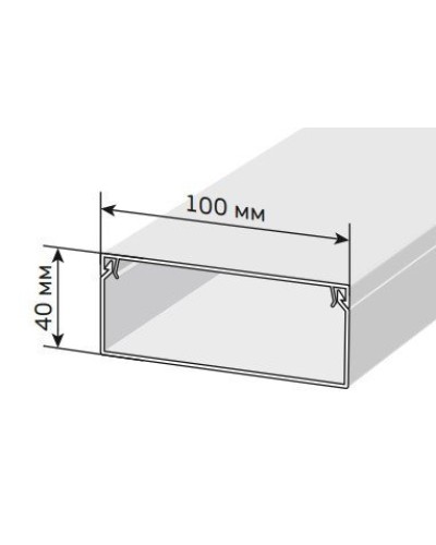 Короб 100х40 ЭЛЕКОР (CKK10-100-040-1-K01). Кабель-канал с двойным замком. IEK в Миассе
