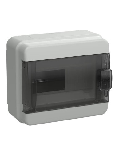 Корпус пластиковый КМПн-8 IP65 TEKFOR (TF5-KP72-N-08-65-K03-K02). Корпус модульный пластиковый черная прозрачная дверь. IEK в Миассе