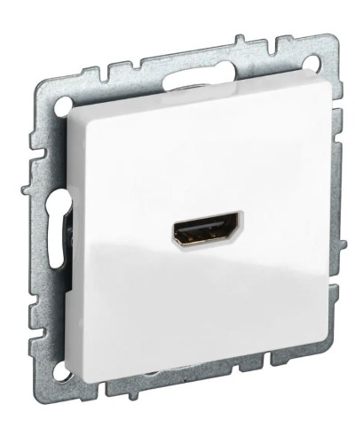 Розетка HDMI РHDMI-0-БрБ белая BRITE (BR-H10-K01). Розетка HDMI. IEK в Миассе