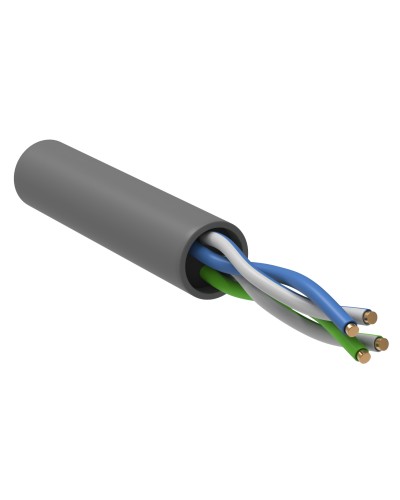 GENERICA U/UTP кат. 5E 100МГц 2 пары PVC INDOOR серый (BC1-C5E02-111-305-G). Кабель «витая пара» (LAN) для структурированных систем связи. IEK в Миассе