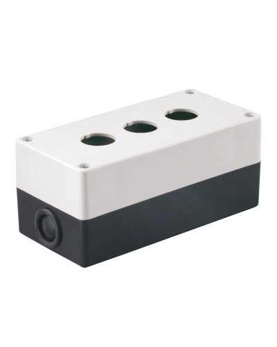 Корпус КП103 для кнопок 3 места белый (BKP10-3-K01). Корпус для кнопочных постов. IEK в Миассе