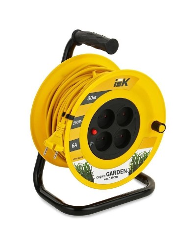 УК30 4 места, 30м (WKP23-06-04-30). Удлинитель на катушке Garden. IEK в Миассе