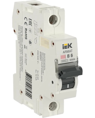 M06N 1P B 6А 6кА ARMAT (AR-M06N-1-B006). Автоматический выключатель. IEK в Миассе
