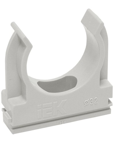 Держатель с защёлкой D25 серый ELASTA (100 шт) (CTA10D-CF25-K41-100). Держатель с защёлкой. IEK в Миассе