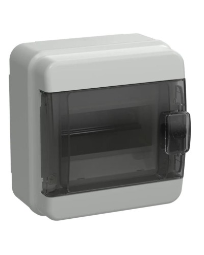 Корпус пластиковый КМПн-6 IP65 TEKFOR (TF5-KP72-N-06-65-K03-K02). Корпус модульный пластиковый черная прозрачная дверь. IEK в Миассе