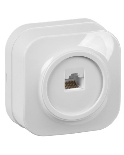 Розетка RJ45 кат.5E о/у РК10-ХБ белый IEK GLORY (EKH10-K01). Розетка компьютерная. IEK в Миассе