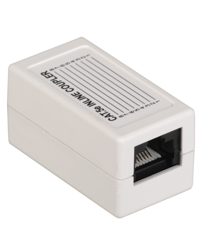 CS70-1C5EU. Проходной адаптер категория 5Е UTP тип RJ45-RJ45, белый. ITK в Миассе
