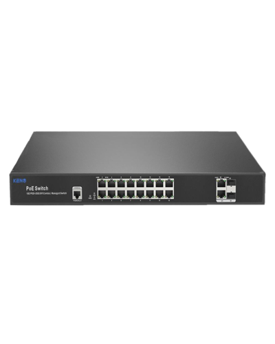KN-SW1602SFP/M2. Коммутатор с питанием по PoE. KENO в Миассе
