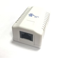 RJ-45-1 (8P8C) CAT5e, 1 выход (LISTED) компьютерная розетка: Розетка компьютерная 1 выход