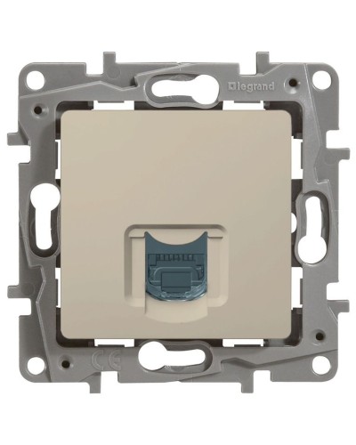 Розетка 5e, UTP, 1хRJ45, ETIKA, слоновая кость (672341). Розетка. LegranD в Миассе