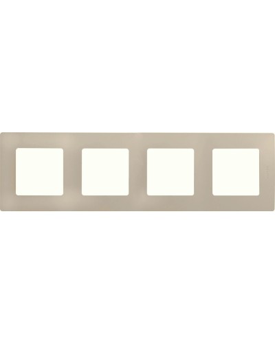 Рамка 4 поста ETIKA, слоновая кость (672514). Рамка. LegranD в Миассе