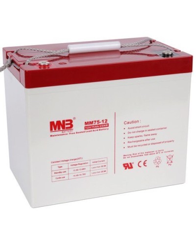 MNB MM 75-12. Аккумулятор герметичный свинцово-кислотный. MNB в Миассе