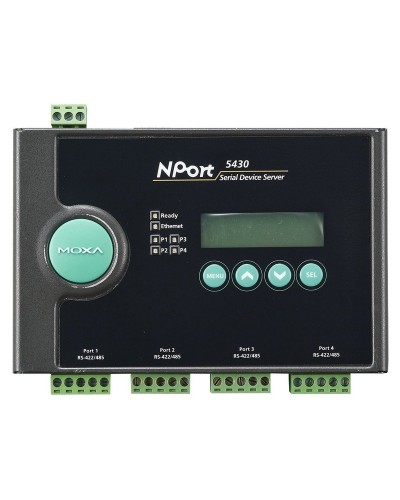 NPort 5430. 4-портовый асинхронный сервер. MOXA в Миассе