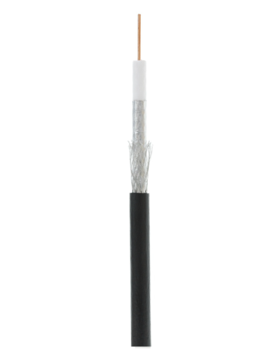 RG-6 CCS, Out, PE (UEC-C2-32123B-BK-3). Кабель коаксиальный омедненный. NETLAN в Миассе