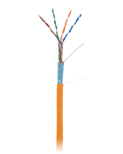 F/UTP 4pair, Cat5e, In, LSZH (EC-UF004-5E-LSZH-OR). Кабель «витая пара» (LAN) для структурированных систем связи. NETLAN в Миассе