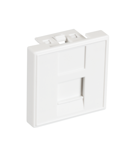 EC-IMF-1-WT-10 (10шт). Вставка 45x45 (Mosaic) для 1 модуля Keystone Jack. NETLAN в Миассе